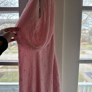 The Vintage Shop Pink Backless Dress